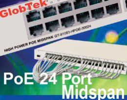 Midspan Power over Ethernet 24 Portas Midspan Power over Ethernet 24 Portas