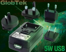 Fonte de Alimentação USB atende os padrões EISA com Lâminas Permutáveis de 5W Fonte de Alimentação USB atende os padrões EISA com Lâminas Permutáveis de 5W